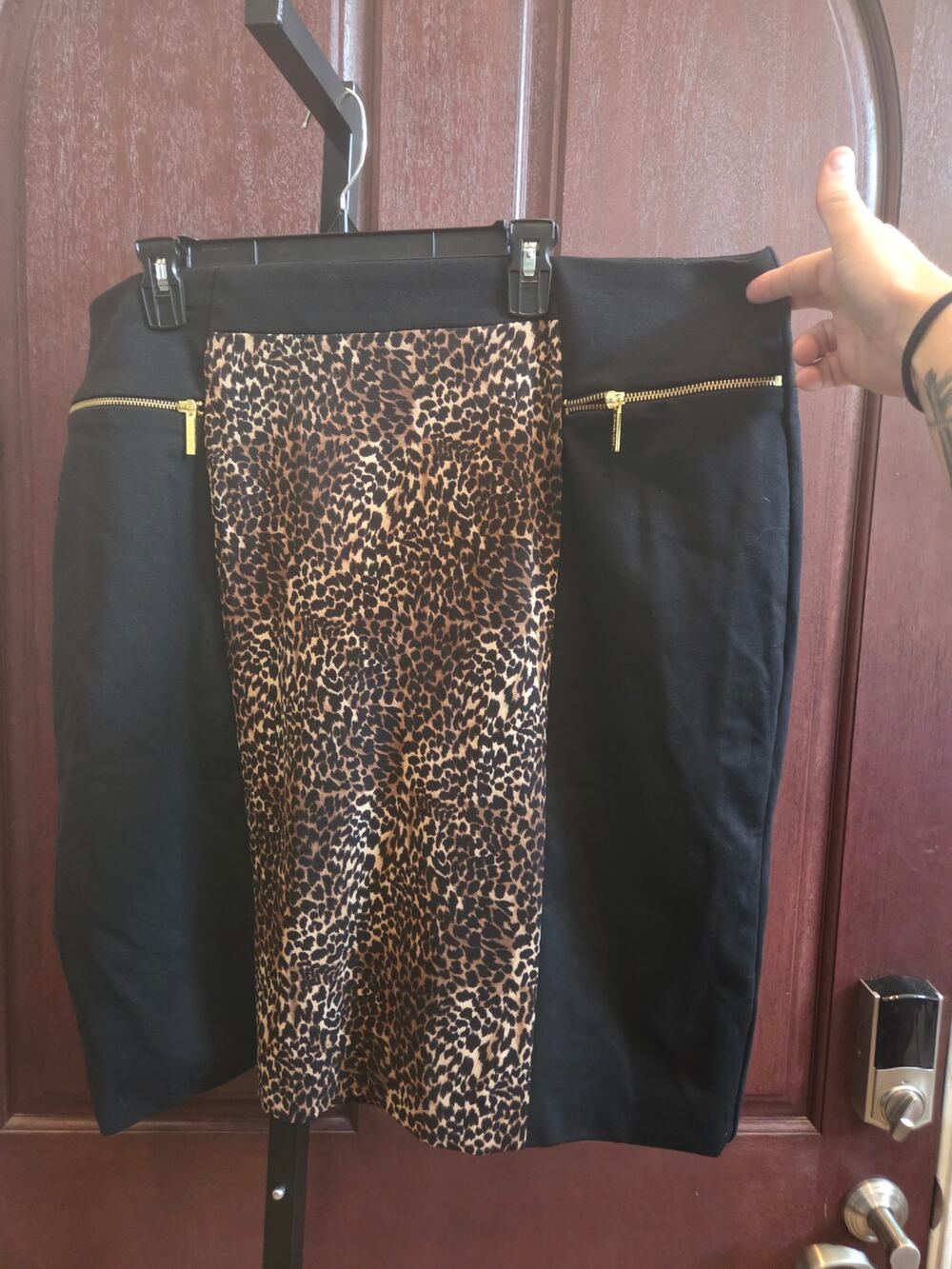 Michael Kors Leopard Plus Size Skirt SZ 2x(20)